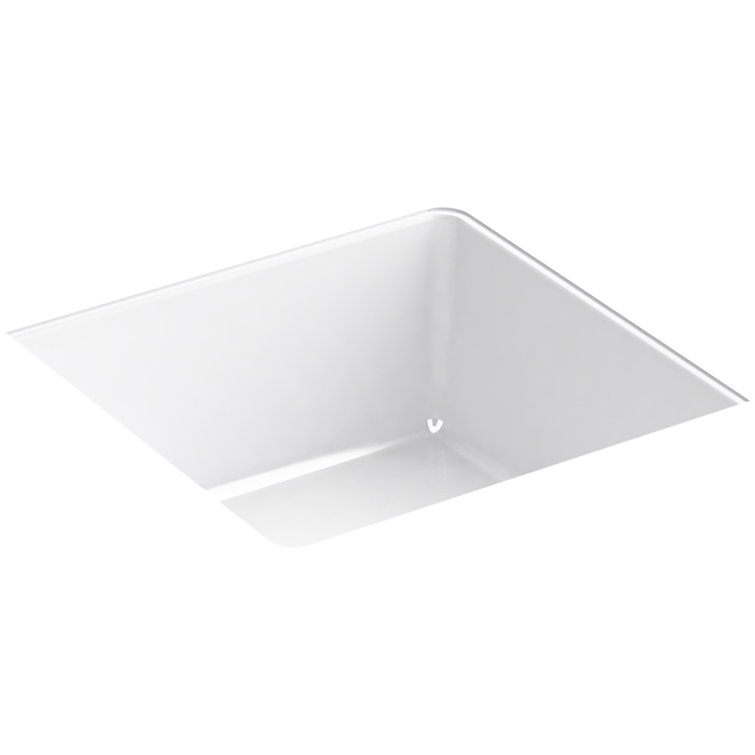 Kohler Verticyl Vitreous China Square Undermount Bathroom Sink with